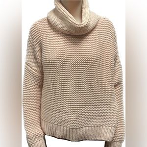 ZARA Knit Coral loose turtleneck